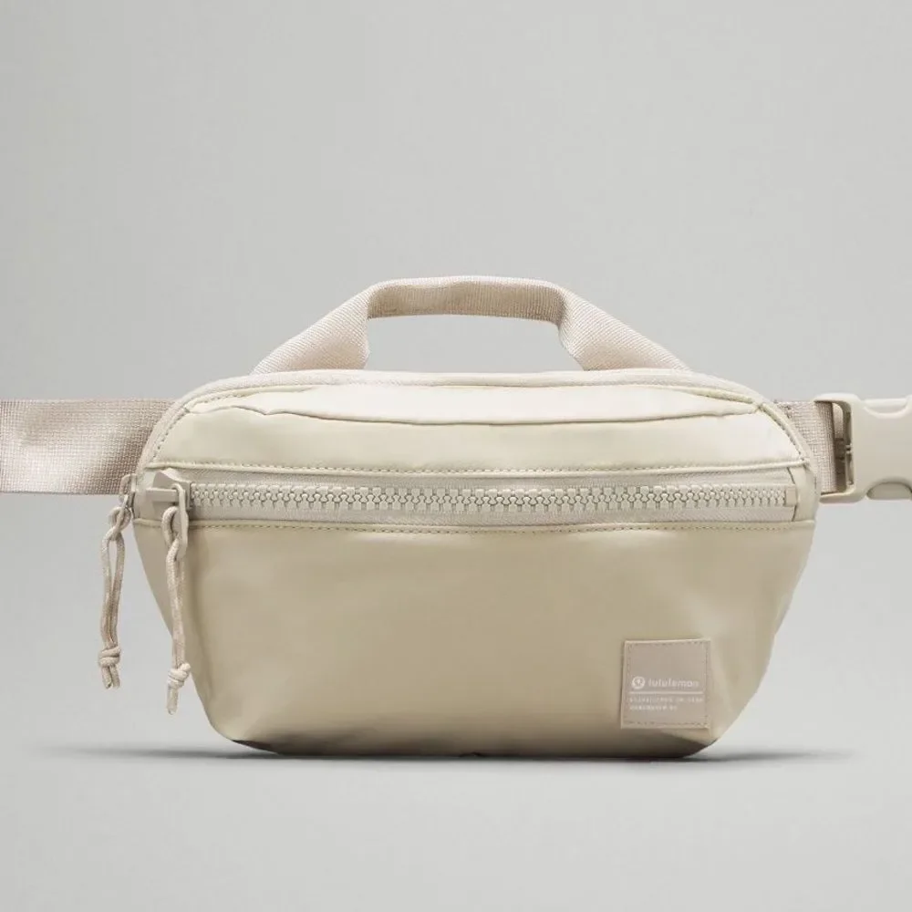 NWT LILULEMON ALL DAY ESSENTIALS BELT BAG FANNY SADDLE RAW LINEN WHITE Opal nwt - Picture 5 of 8
